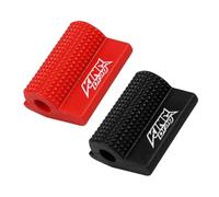 KEQAR 2 piezas Protector Cambio Marchas Moto, Resistente al Desgaste y Antideslizante, Palanca de Cambios para Motocicleta, Cubierta del Pedal de Goma, Zapato Moto y Cambio, Accesorios (Negro, Rojo)