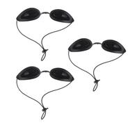 KEQAR 3 Piezas Gafas de Protección UV para Terapia, Gafas de Seguridad para Lámpara de Luz Roja, Infrarrojos y Depilación Láser, Protección Ocular de Silicona