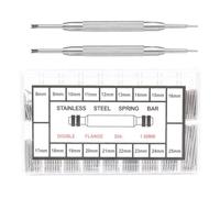 KEQAR 360 Piezas Premium Acero Inoxidable Juego de Pasadores de Resorte Herramienta Profesional para Reparación de Relojes (18 Tamaños Diferentes) (8-25mm)