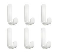 KEQAR 6 Pcs Ganchos Adhesivos de Acero Inoxidable, Ganchos de Pared Autoadhesivos, Cuelga Toallas, Sin Taladro, para Baño y Cocina