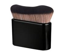 KEQAR Brocha Kabuki Grande para Autobronceador y Brochas de Maquillaje Corporal, Brocha Maquillaje Fluido para Líquidos, Cremas y Contorno Bronceador Maquillaje - Sin Rayas (Negro)