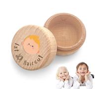 KEQAR Caja Dientes de Leche para Niños y Niñas, Cajita de Madera con Diseño Divertido, Regalos Originales para Bautizos y Cumpleaños, Recuerdo para Nuevos Padres y Ratoncito Pérez (Bebé)