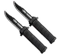 KEQAR Cuchillo de desaparición, 2 cuchillos falsos, cuchillo falso retráctil, cuchillo de magia, cuchillo de truco, cuchillo de escenario, para niños y adultos, egalo de fiesta