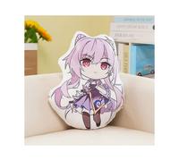 (Keqing) Genshin Impact 45CM almohada muñecos de peluche Zhongli XingQiu Kaeya Paimon cojín regalo