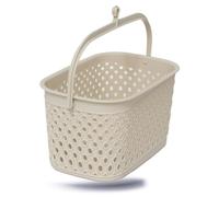 Kerafactum Cesta para Pinzas de Ropa - Bolsa de Almacenamiento Colgante en Beige
