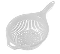 Kerafactum colador de pasta colador de cocina colador con mango colador para ensalada pasta frutas verduras colador de ensalada mango largo colador de cocina tamiz puntiagudo de plástico apilable apt