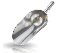 Kerafactum Handy Scoop - Cuchara grande para harina - Cuchara para saco - Cuchara para comida - Saco para comida - Cuchara para harina - Cuchara para azúcar - Tolva de metal - Aluminio - Aluminio fun