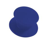 Kerafactum Mango de repuesto para tapa de olla, pomo de repuesto para tapa de cristal, pomo de repuesto universal, mango de silicona resistente al calor, mango redondo, 1 x azul