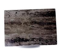 Kerafactum - Tabla de cortar (cristal, 35 x 25 cm, cristal de seguridad ESG, patas de silicona antideslizantes, resistente al calor, higiénico, irrompible y elegante, para cocina y