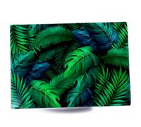 Kerafactum - Tabla de cortar (cristal, 35 x 25 cm, cristal de seguridad ESG, patas de silicona antideslizantes, resistente al calor, higiénico, irrompible y elegante, para cocina y