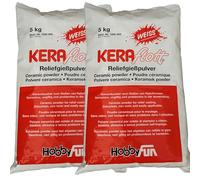 Keraflott - Polvo de moldeo en relieve (10 kg, 2 x 5 kg), color blanco