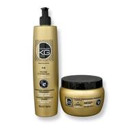 Keragold Duo - Champú 500 ml + máscara 500 ml (Duo Keragold AB - Queratina + Ajo)