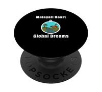 Keralite Malayali corazón sueños globales Kerala Campo PopSockets PopGrip Adhesivo