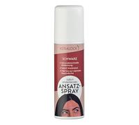 KERALOCK Aerosol negro de 75 ml - Unisex - Cubierta temporal para la línea del cabello teñido - oculta las canas en segundos - Sin amoniaco