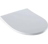 Geberit iCon Asiento WC Slim con tapa, envolvente, antibacteriano, con mecanismo de cierre suave, blanco, diseÃ±o estrecho - 500.835.01.1