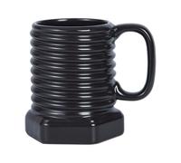 Keramische Kaffeetasse - 380ml Schraubenförmige Latte Taza | Keramiktasse für Wein Saft Bier | Für Küche Restaurant Café Geburtstag Zuhause Bar