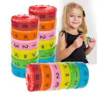 KERANEET 3 unidades de juguetes educativos de matemáticas, rollo de cálculo, escuela primaria, 1 clase, juguete educativo magnético, matemáticas, juegos de matemáticas, escuela primaria, para a partir