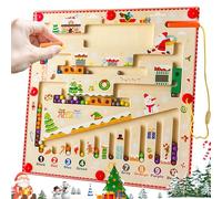 KERANEET Juego magnético laberinto a partir de 2, 3, 4, 5, 6 años, Montessori, juguete a partir de 3 años, juguete de madera, regalo de clasificación, colores de madera, juguetes educativos a partir