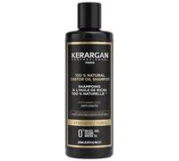 Kerargan - Champú Anticaída con Aceite de Ricino - Fortalece & Estimula el Crecimiento - Cabello Seco y Quebradizo - Queratina, Aceite de Argán y Aloe Vera - Sin Sulfatos, OGM ni Siliconas - 250ml