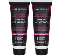 Kerargan - Champú Ultra Reparador con Queratina para Cabello Dañado y Estresado - Fortificante, Alisante y Protector - Sin Sulfatos, Parabenos y Silicona - 75ml (Paquete de 2)