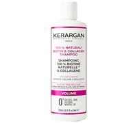 Kerargan - Champú Voluminizador con Biotina y Colágeno - Cabello Fino, Lacio o Apagado - Fortalece, Aporta Brillo e Hidratación - Sin Sulfatos, OGM, Siliconas ni Aceites Minerales - 250ml