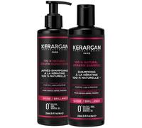 Kerargan - Dúo Ultra Reparador Champú & Acondicionador con Queratina para Cabellos Dañados y Estresados - Fortalece, Alisa y Protege - Sin Sulfatos, OGM ni Siliconas - 2x250ml