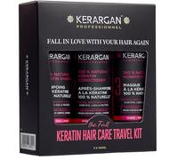 KERARGAN - Kit de Viaje de Keratina con 3 Productos Reparadores - 3x100ml