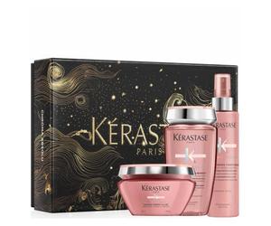 Kérastase Chroma Absolu Masque Set de regalo para cabello teñido, contiene: Bain Riche Chroma Respect 250 ml, Masque Chroma Filler 200 ml, Sérum Chroma Thermique 150 ml