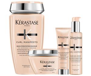 Kérastase Curl Manifesto Set de cuidado (champú 250 ml + mascarilla 200 ml + loción 150 ml + crema 150 ml)