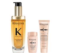 Kérastase Elixir Ultime L'Huile Originale Hair Oil 75ml with Mini Deluxe Curl Manifesto Shampoo 30ml and Mask 30ml Duo