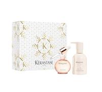 Kérastase Gloss Absolu Crème - Cofre Dúo para cabello grueso y encrespado | Dúo de aceite efecto gloss y crema anti-frizz con ácidos hialurónico y glicólico y extracto oleoso de rosa silvestre.