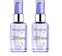 Kérastase Sérum Hidratante, Para Cuero Cabelludo Seco y Cabello Decolorado, Con 2% Ácido Hialuró (Paquete de 2)