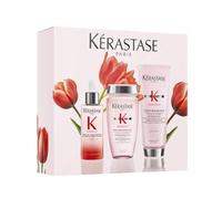 Kérastase Trio Spring Set Genesis 2026 540 ml - Pack Anticaída Cabello Debilitado con Champú Bain Hydra-Fortifiant 250 ml, Fondant Renforçateur 200 ml y Sérum Anti-Chute 90 ml