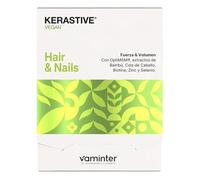 KERASTIVE Vegetal - Cabello y Uñas - Favorece la Salud y el Crecimiento del Cabello y las Uñas - Fórmula Vegana - 60 Cápsulas - 30 G