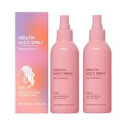 Keratin Hair Spray, Acondicionador Sin Enjuague 5 En 1 En Spray (100 Ml), Cuidado Suavizante De Keratina Para Cabello Teñido, Sprays Antifrizz, Mascarilla Reparadora (2pcs)