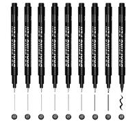 Keratobleem 9 Pcs Bolígrafos de Caligrafía, Rotuladores para Lettering a Mano,9 Tamaños de Rotuladores dePunta Fina para Dibujo Técnico, para Escribir Tarjetas, Dibujar y Hacer Bocetos