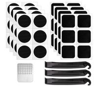 Keratobleem Kit Repara Pinchazos Bicicleta [52 in 1],Parches de Reparación de Bicicletas, Parches Autoadhesivos para Reparación de Cámaras de Aire de Bicicletas,Kit Pinchazos Bici