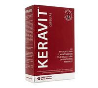 KERAVIT 90 CÁPSULAS - ORIGEN VEGETAL - Con nutrientes para el mantenimiento del cabello y las uñas en condiciones normales - Biotina y Zinc