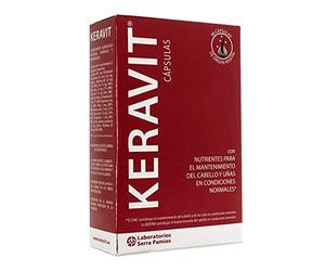KERAVIT 90 CÁPSULAS - ORIGEN VEGETAL - Con nutrientes para el mantenimiento del cabello y las uñas en condiciones normales - Biotina y Zinc