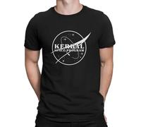 Kerbal Space Program Insignia Men Tshirt Ad Astra O Neck Tops T Shirt Humor Top Black M