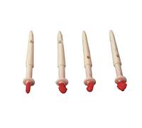 Kerbl 10 cánulas para pezones, Paquete de 4,5 cm