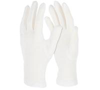 Kerbl 29727/6 Dermatex - Guantes de algodón, paquete de 6, blanqueados para hombre (10), color blanco
