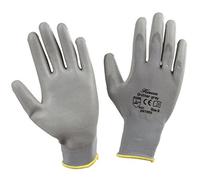 Kerbl 297353 PU de Guante gnitter Grey Guantes, tamaño 9