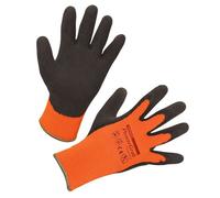 Kerbl 297384 PowerGrab - Guantes térmicos (látex, con Forro acrílico, Talla 10), Color Naranja