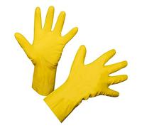 Kerbl 29820 Protex Latex - Guante para el hogar, color amarillo, talla 8, 30 cm de longitud