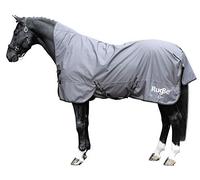 Kerbl 3297762 RugBe HighNeck - Manta para caballo, 165 cm/215 cm/220 cm, 10 unidades, color gris