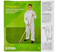 Kerbl 3409 - Mono desechable de Polipropileno Blanco tamaño L