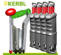 Kerbl 4x Trampa de Ratones Volestop + Accesorios Schermäuse Jardín Cama Flores