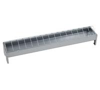 Kerbl 71302 - Comedero para gallinas (galvanizado, 75 cm de Largo, 10 cm de Ancho)