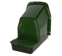 Kerbl 73144 - Juego de 1 Nido para Exterior con Bandeja recogedora, 1 Compartimento, Verde Oscuro, 37 x 44 x 49,5 cm